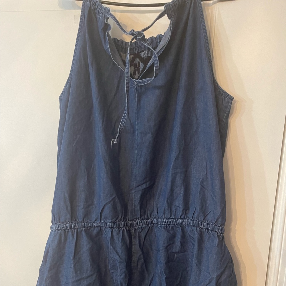 Denim romper